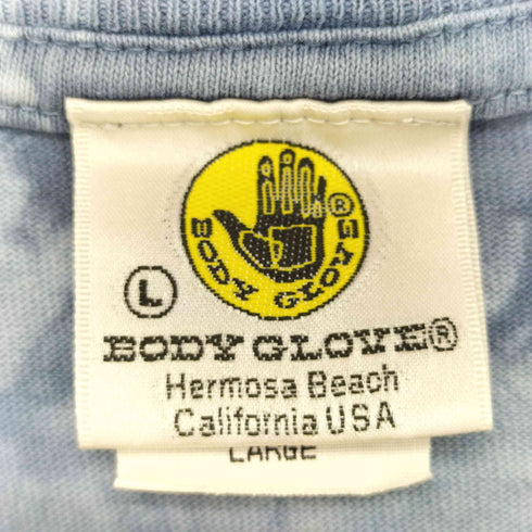 ボディーグローブ BODY GLOVE 両面プリントロゴ タイダイ クルーネックTシャツ メンズ import:L